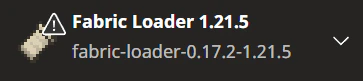 Shows the new profile that Fabric Loader adds to the Minecraft launcher.