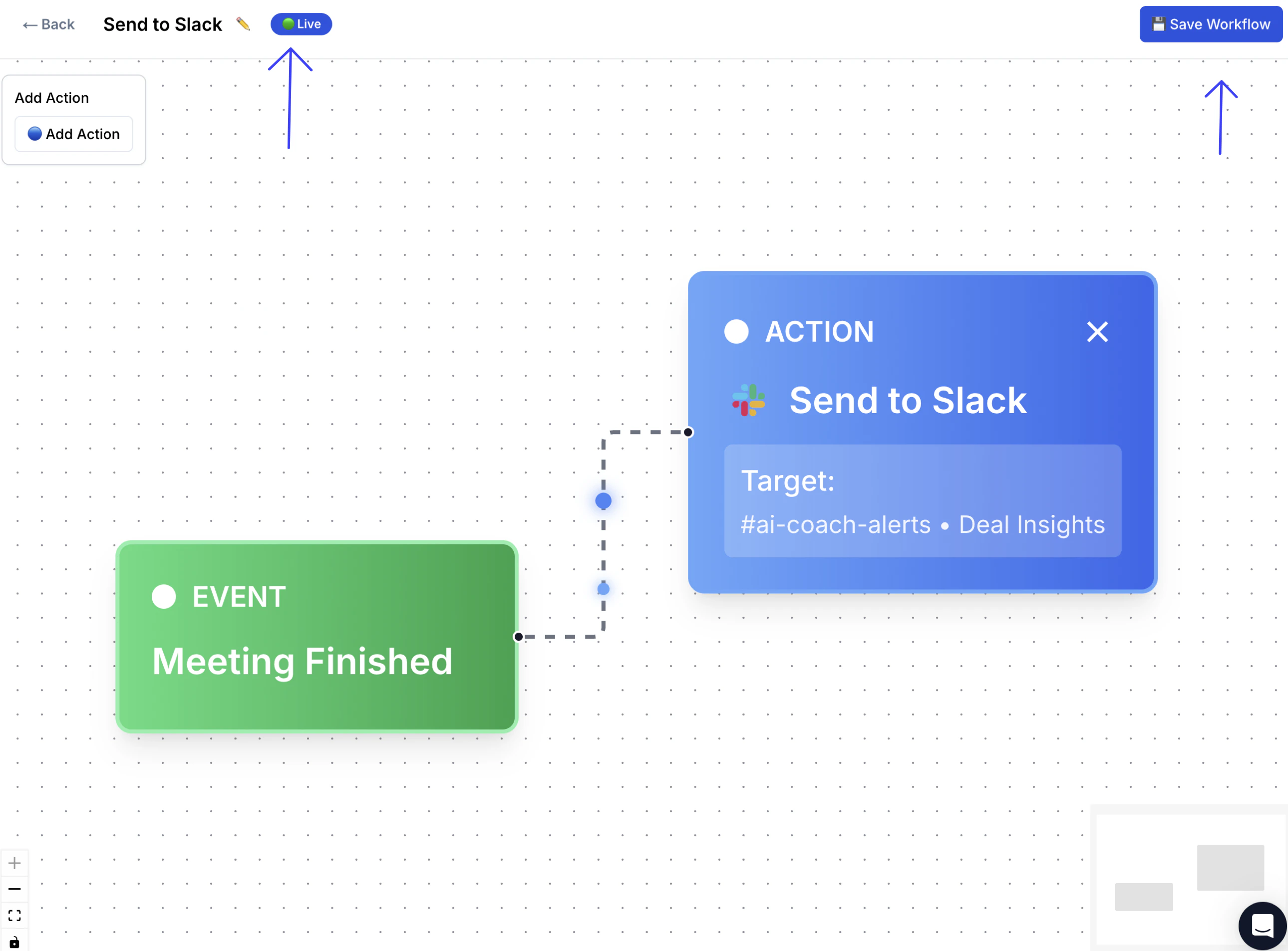 Setting the automation to Live