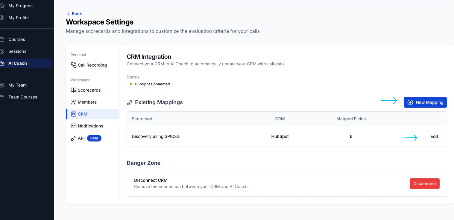 Field mapping configuration — step 5