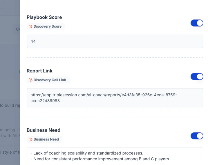 CRM auto-fill mapping saved and active