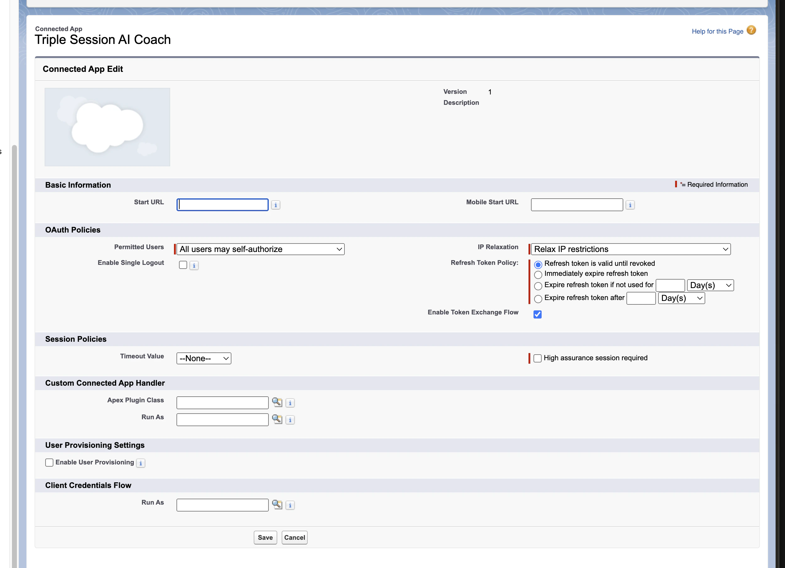Salesforce Connected App recommended configuration