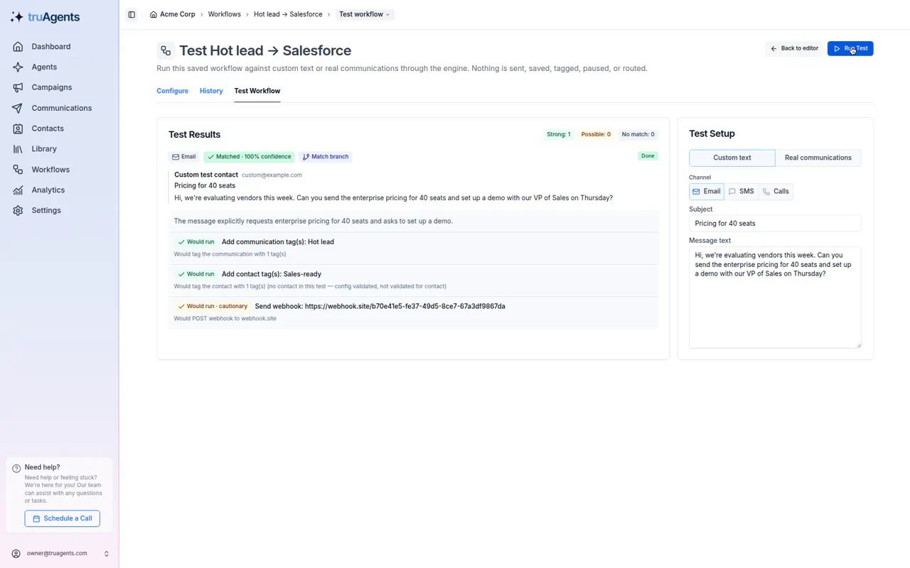 A test that matches and shows the webhook would be posted