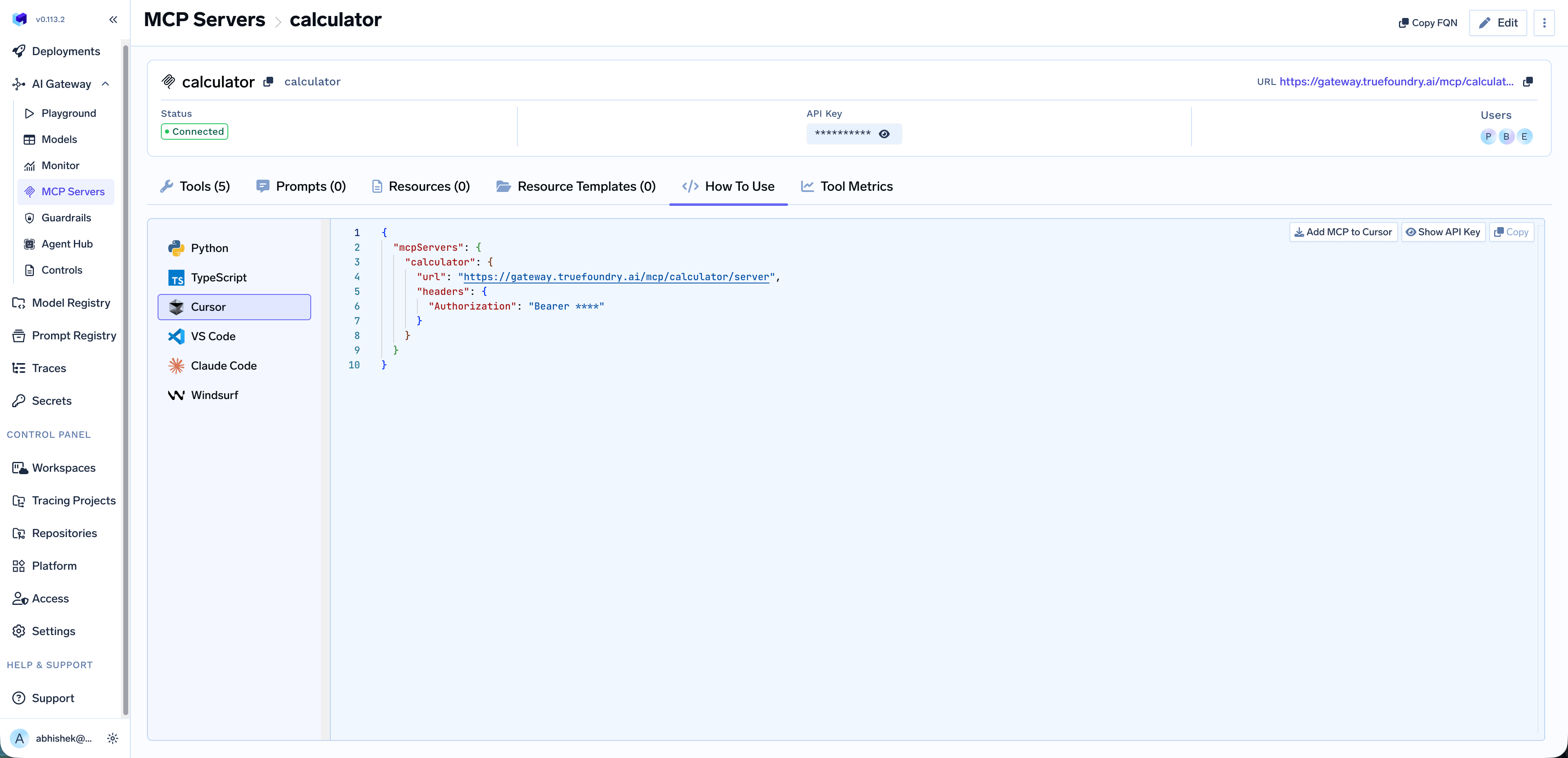 Use MCP Server in IDE