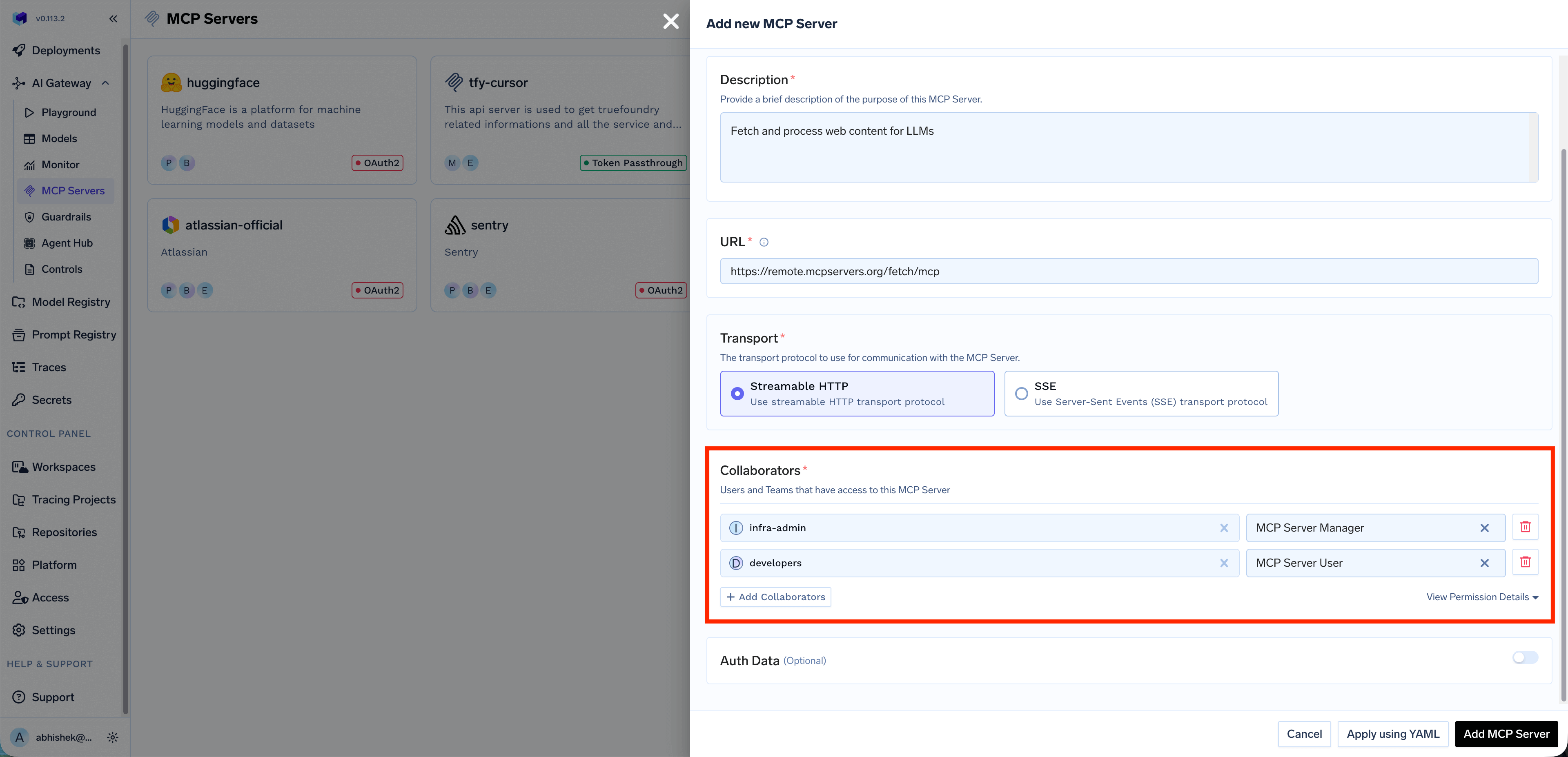 MCP Server Collaborators