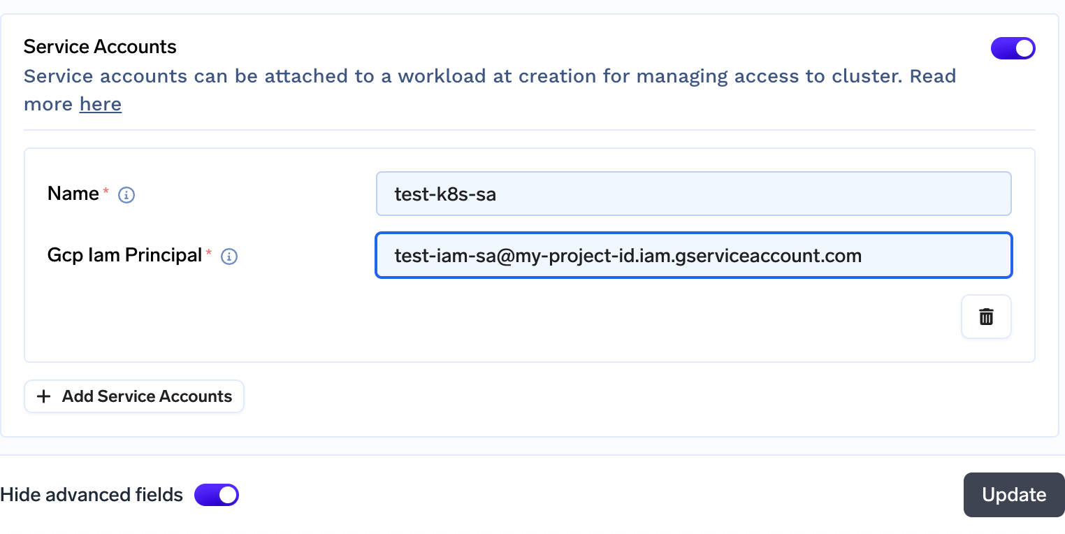 Authenticate To GCP Using IAM Serviceaccount - TrueFoundry Docs