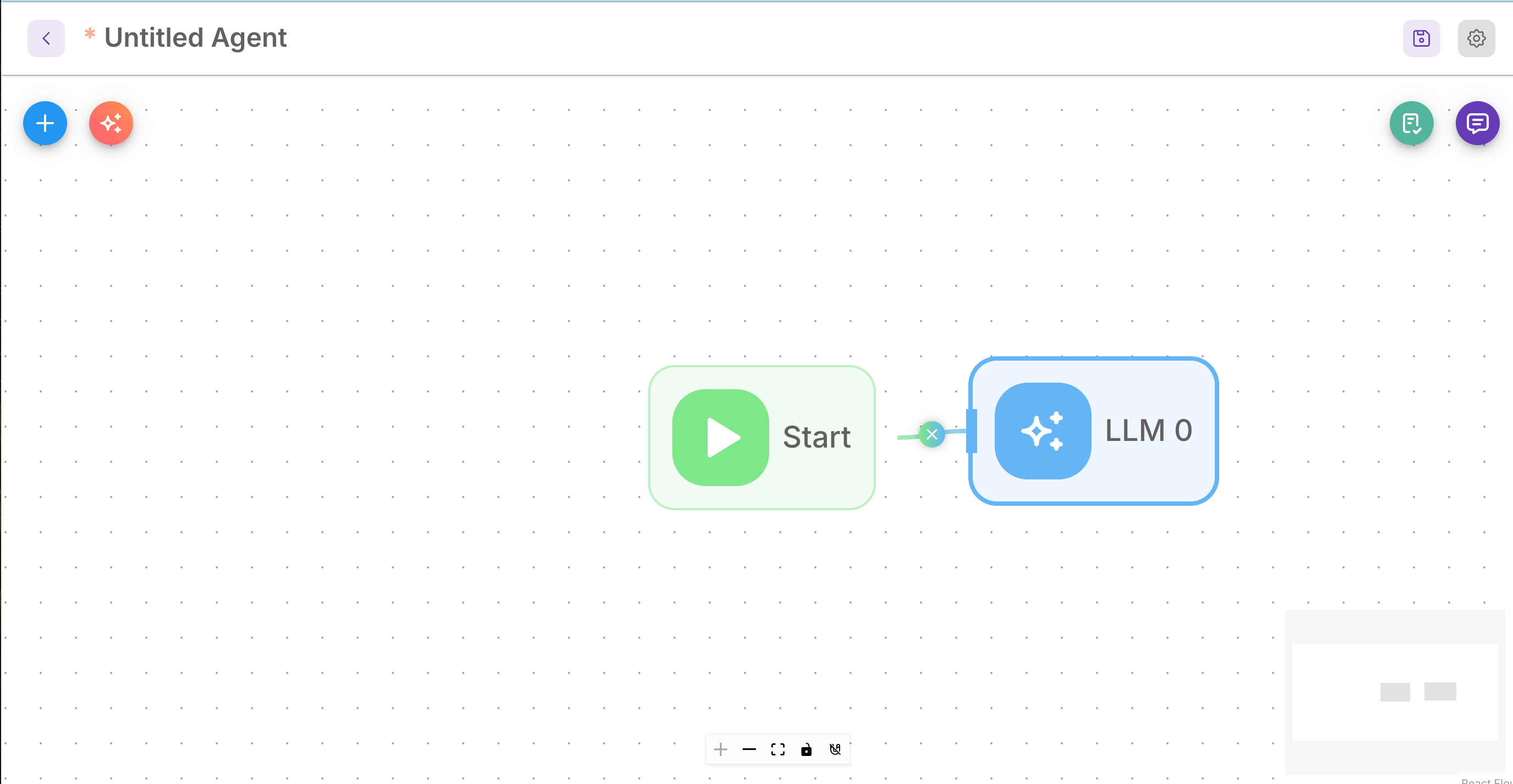 Flowise node selection menu showing various agent and LLM components