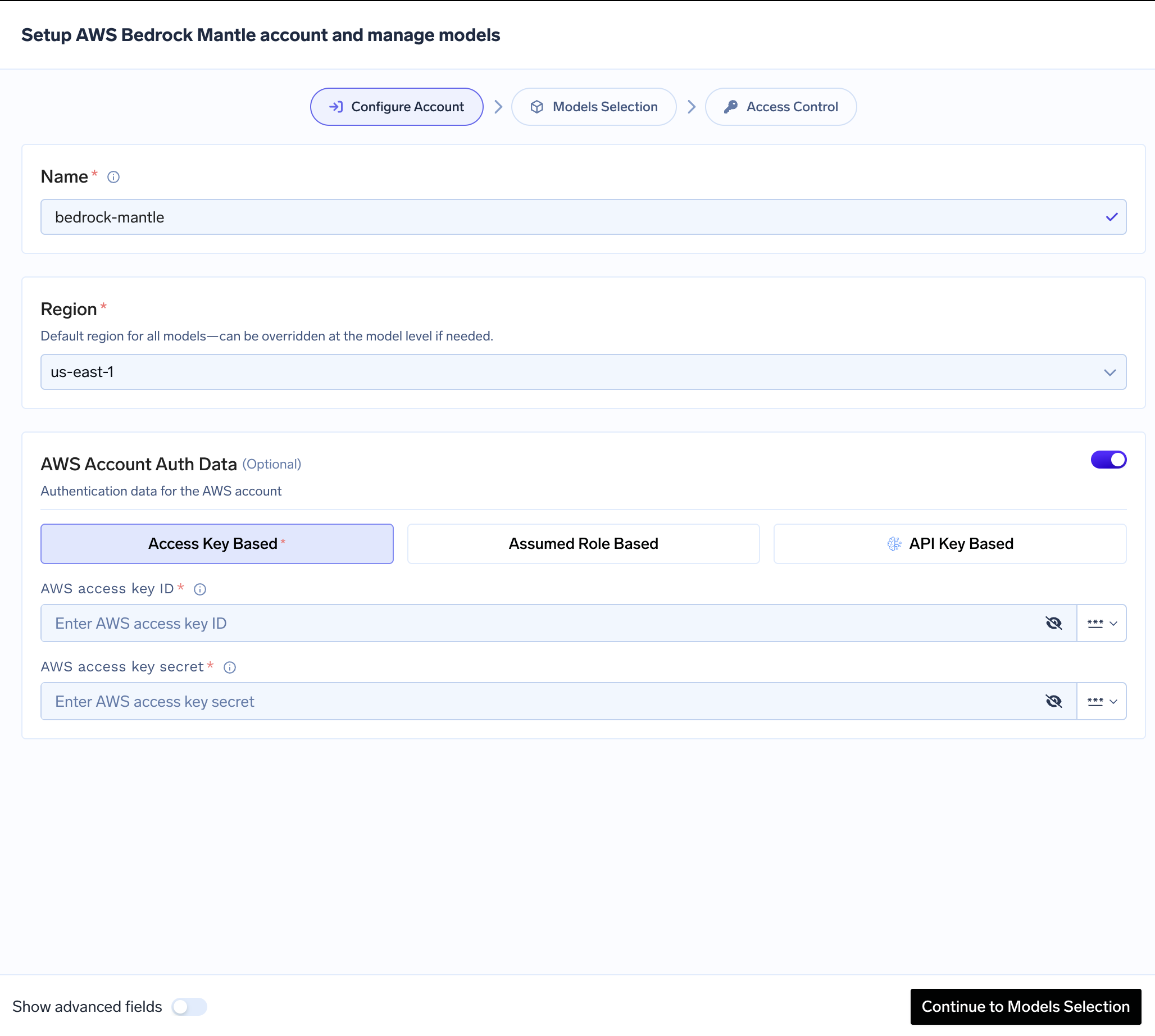 AWS Bedrock Mantle - TrueFoundry Docs