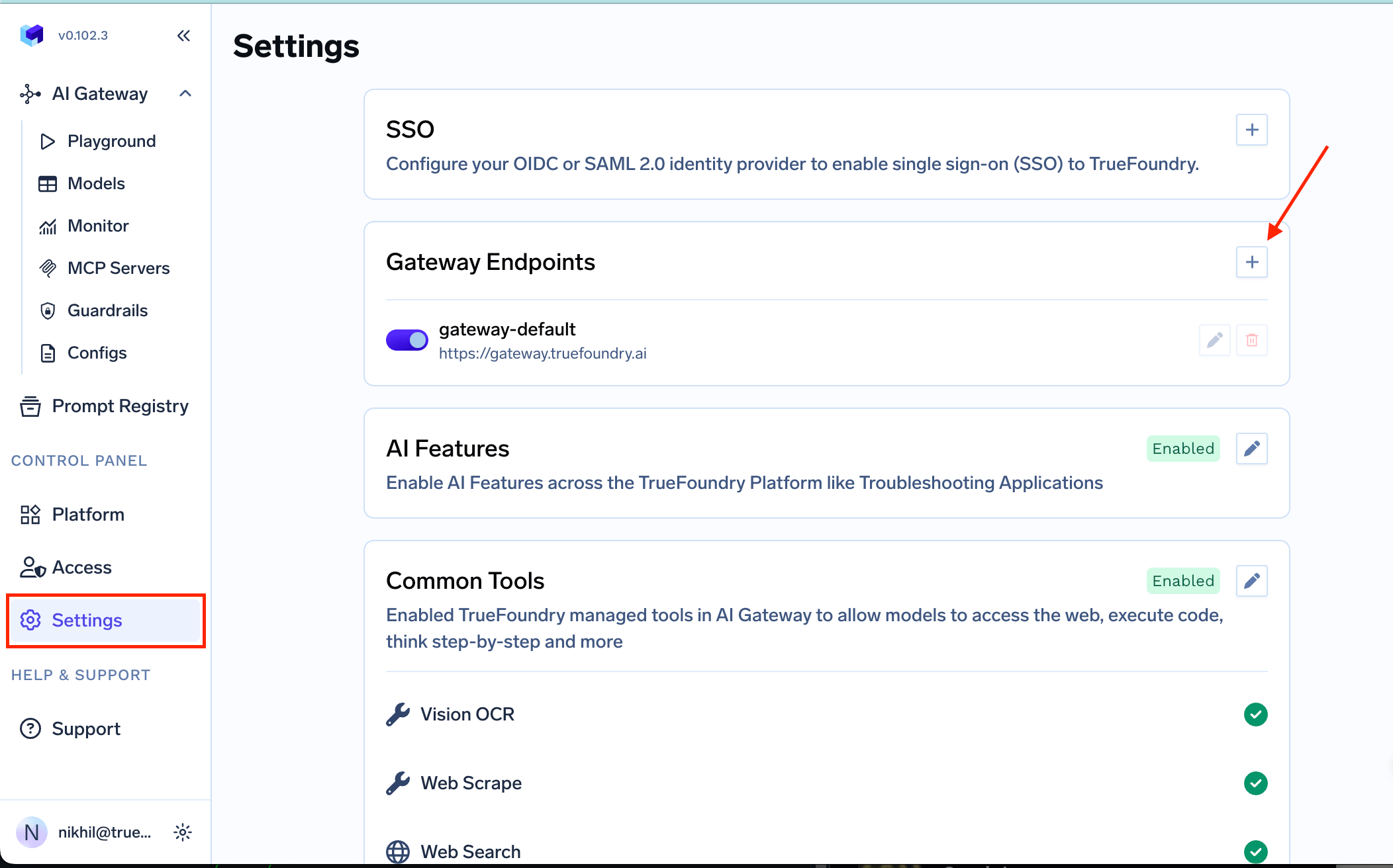 Deploy Gateway Plane - TrueFoundry Docs