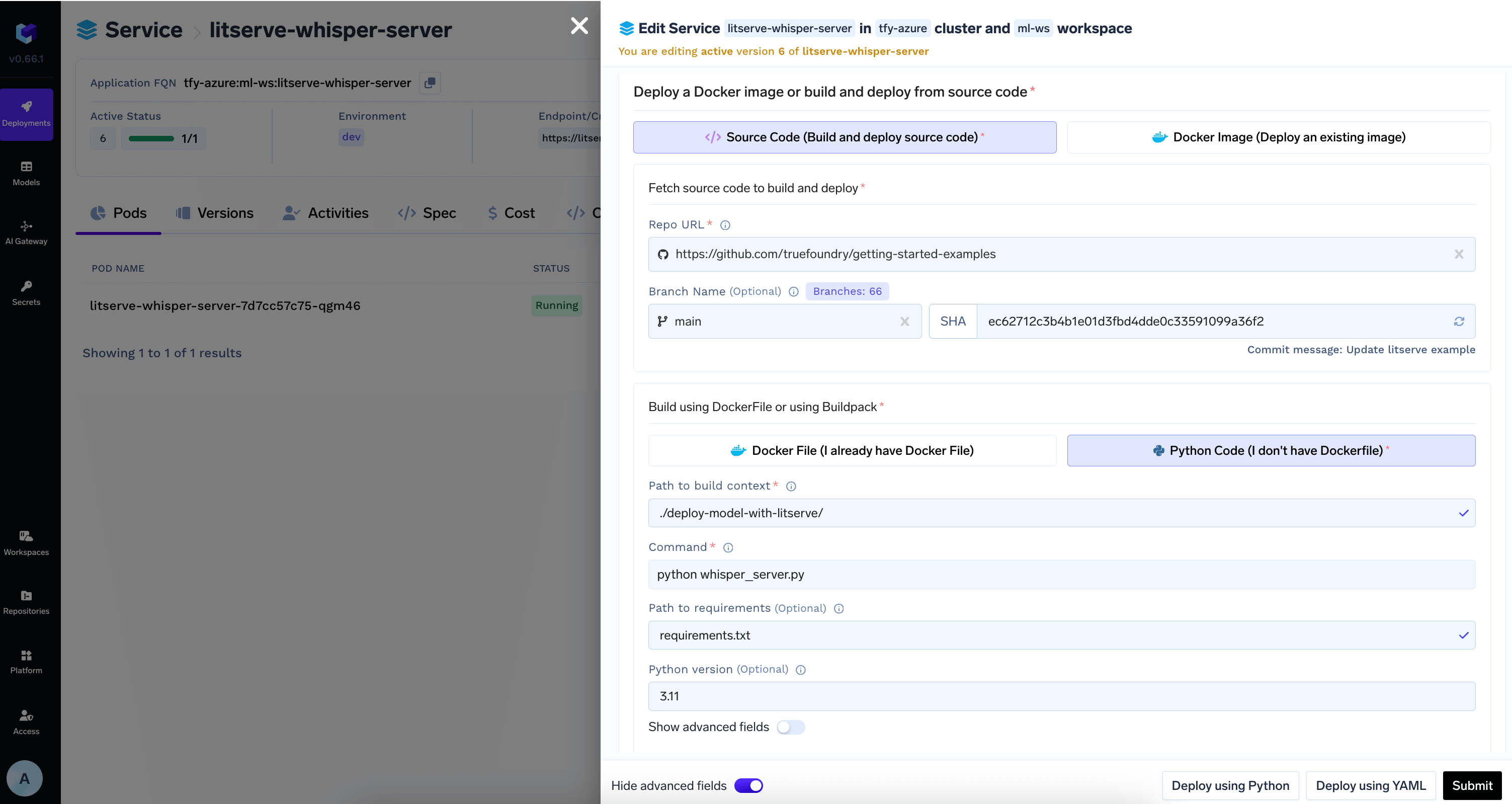 Configure source code and PythonBuild