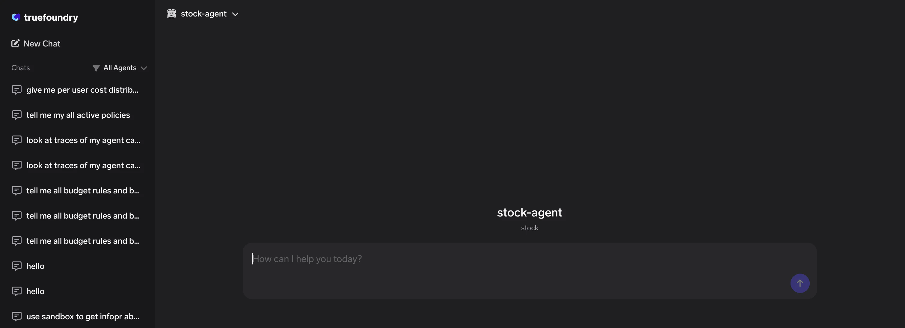 Standalone agent chat page for interacting with a published agent