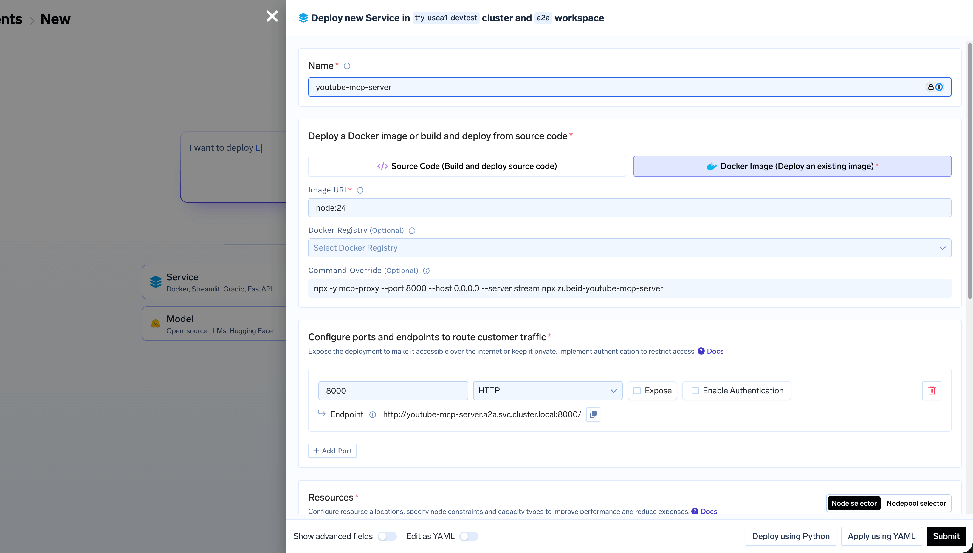 Install MCP Server from npx package
