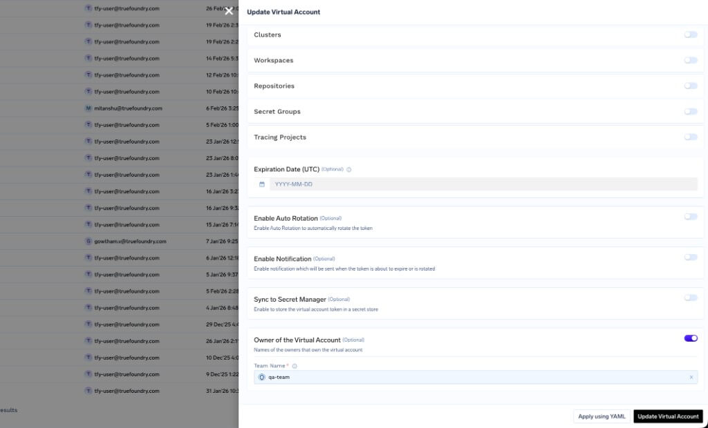 Setup AI Gateway in Your Organization - TrueFoundry Docs