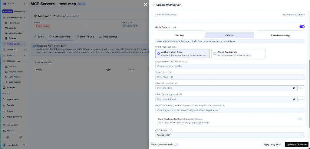 OAuth2 Configuration