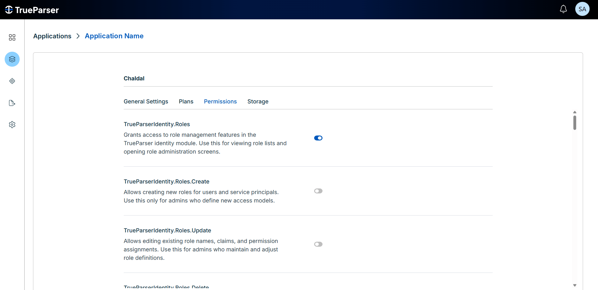 Application Permissions