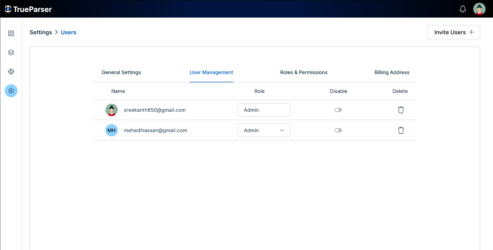 Users List Screen