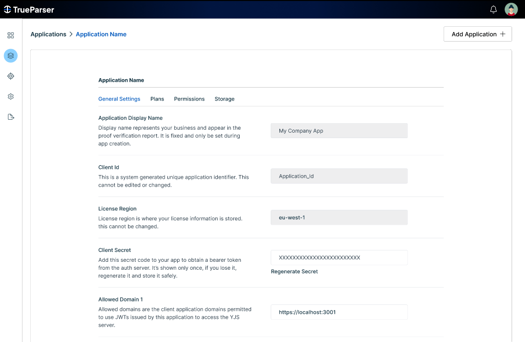 General Settings Tab