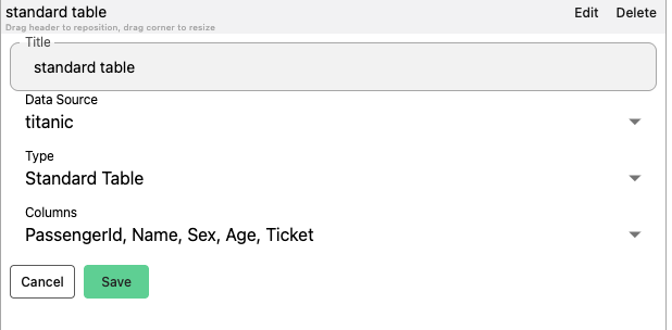 Standard Table Settings