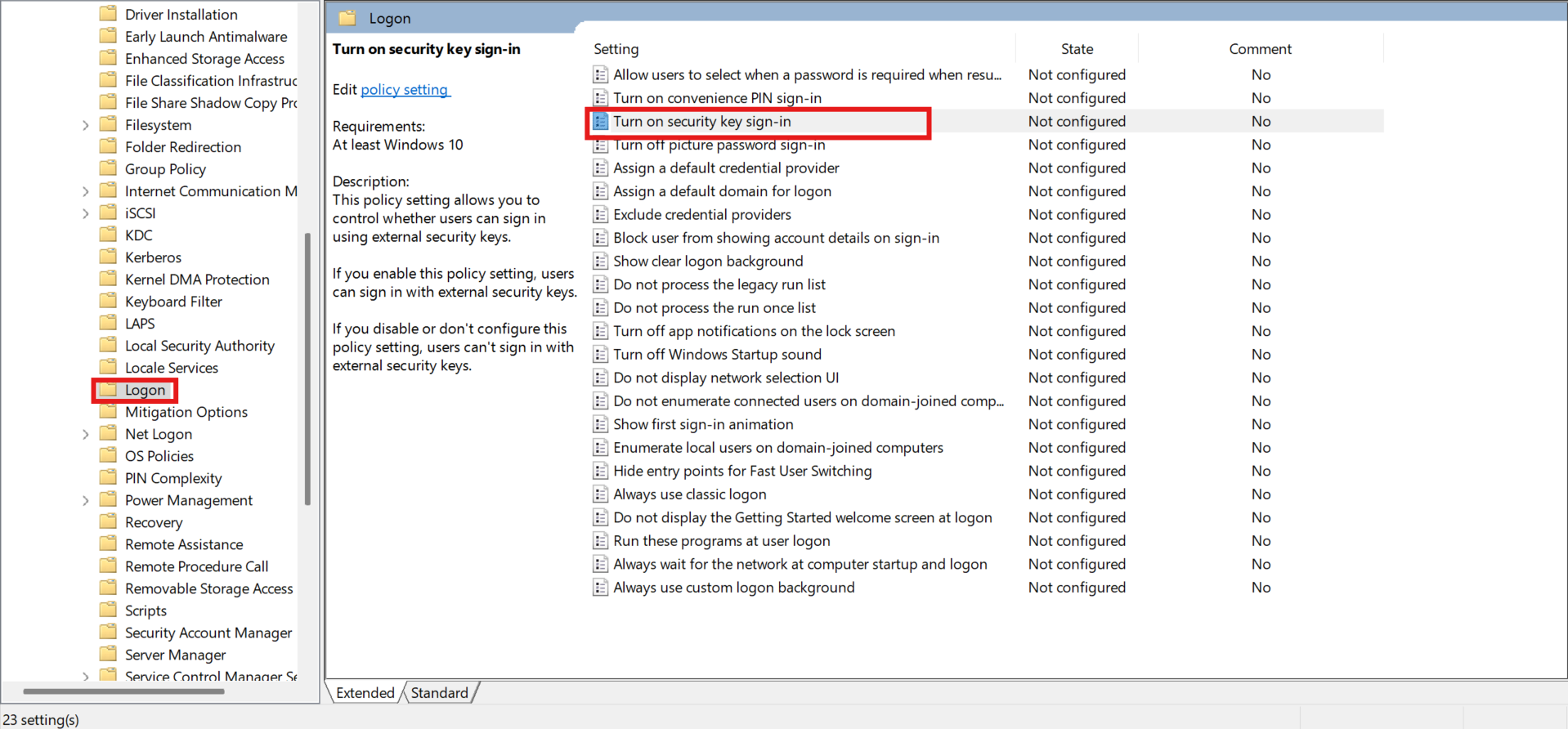 Enable FIDO2 security key sign-in for Windows - TruU Docs