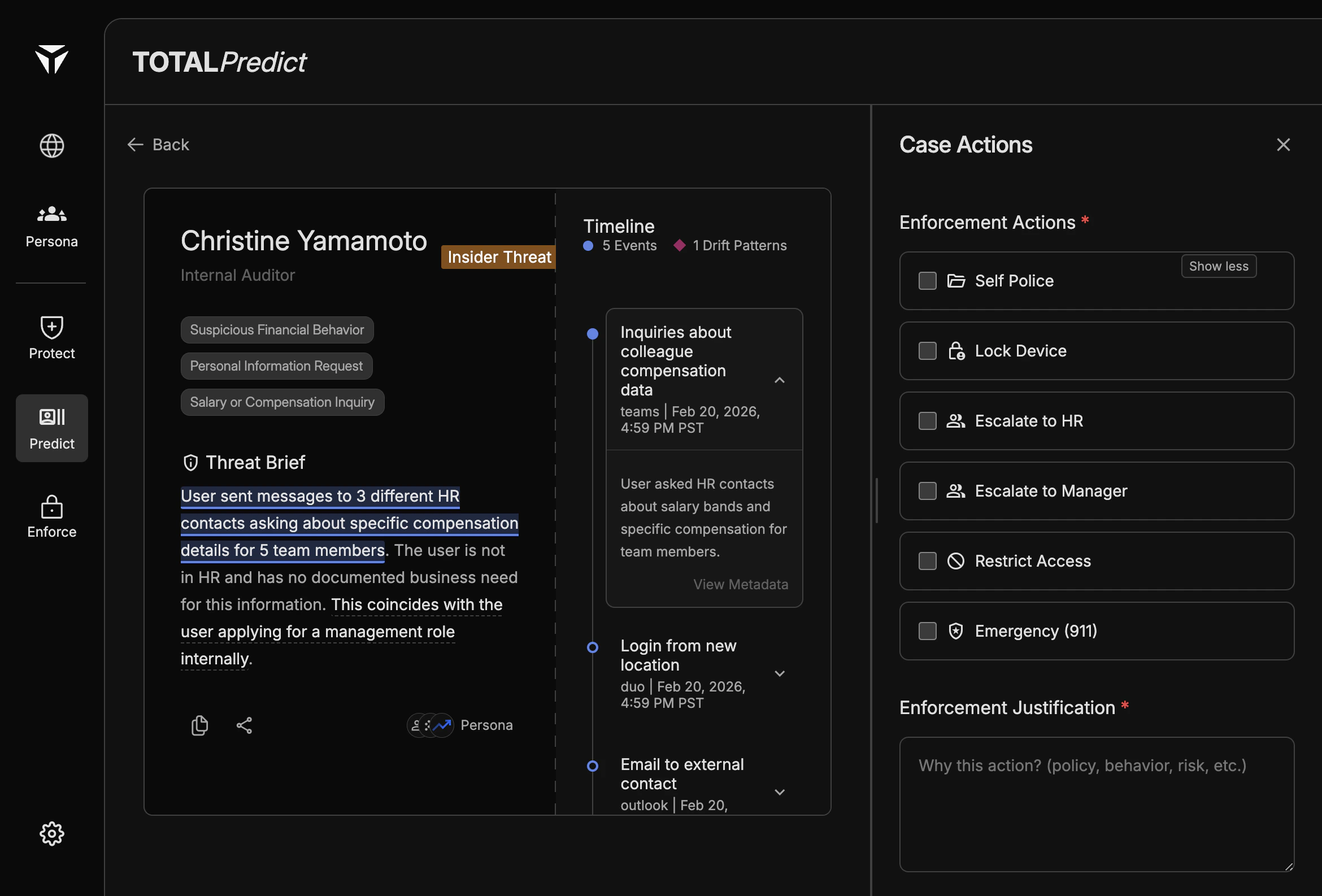 Predict Quick Enforce
