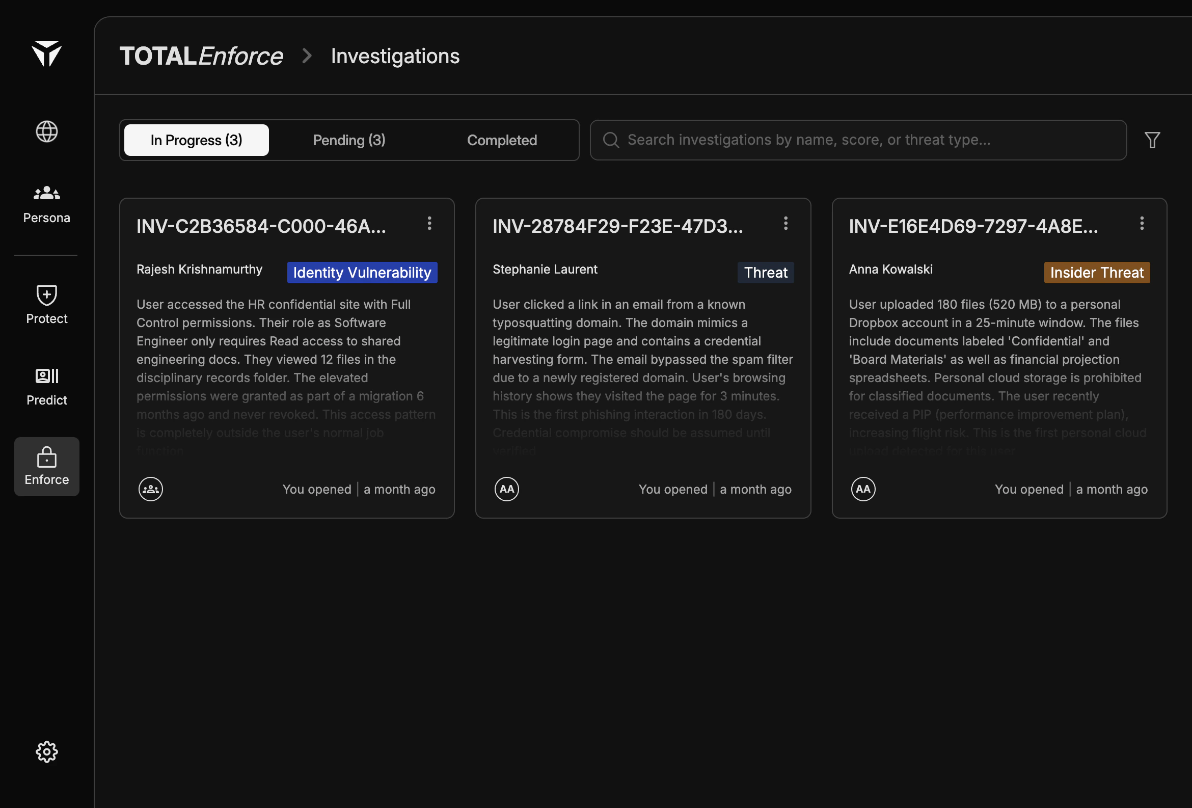 Enforce Investigations