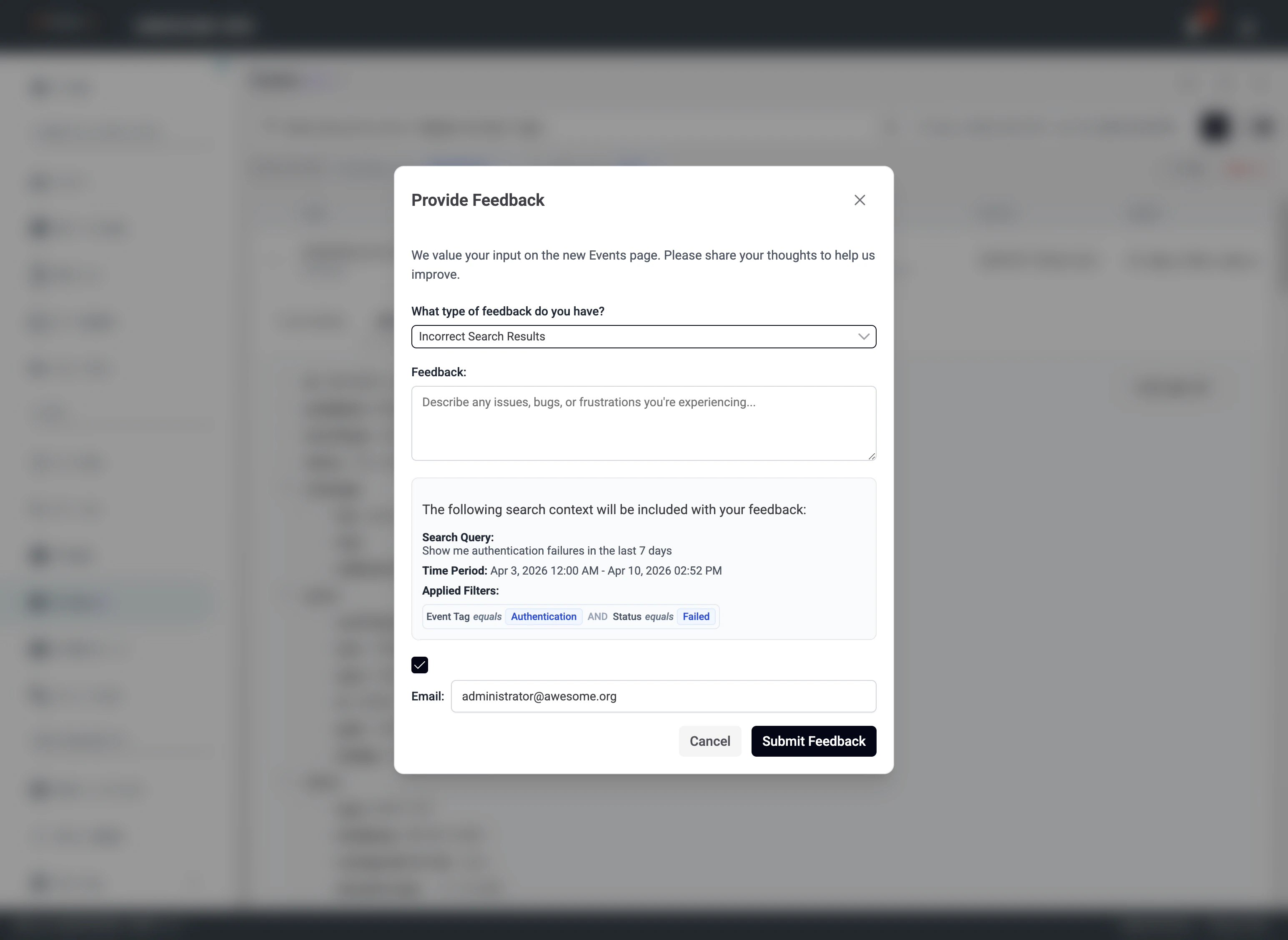 Events Ai 10 Feedback