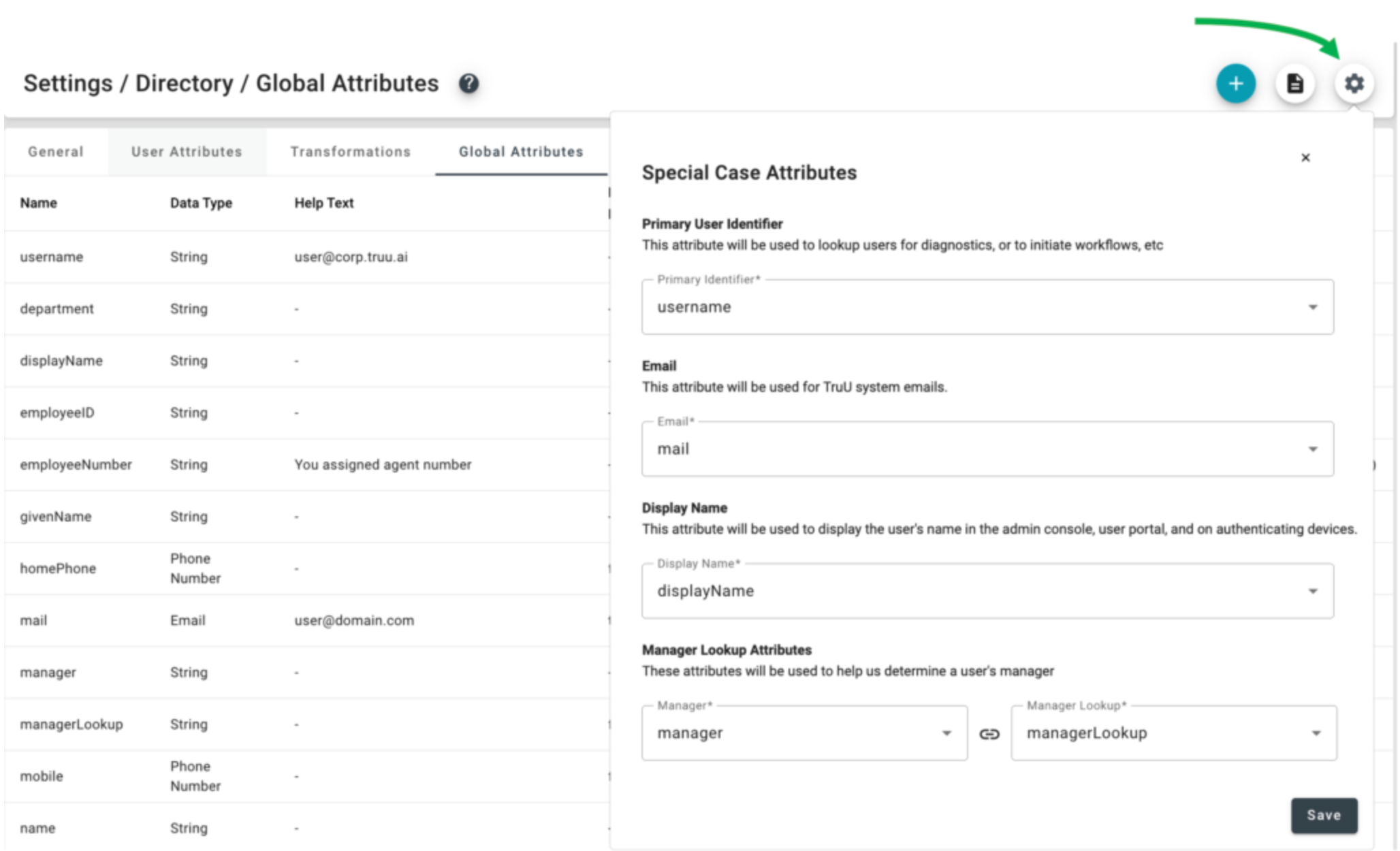 Configuring Primary User Identifier - TruU Docs