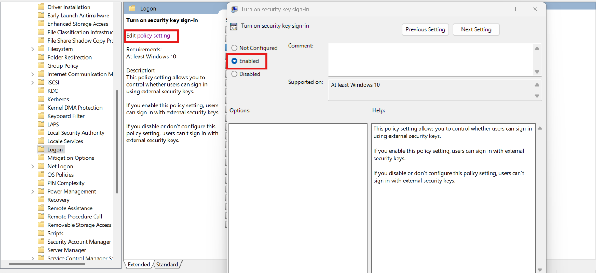 Enable FIDO2 security key sign-in for Windows - TruU Docs