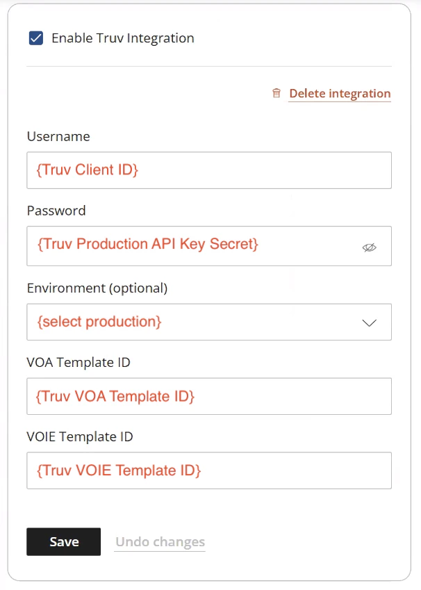 Configure Credentials