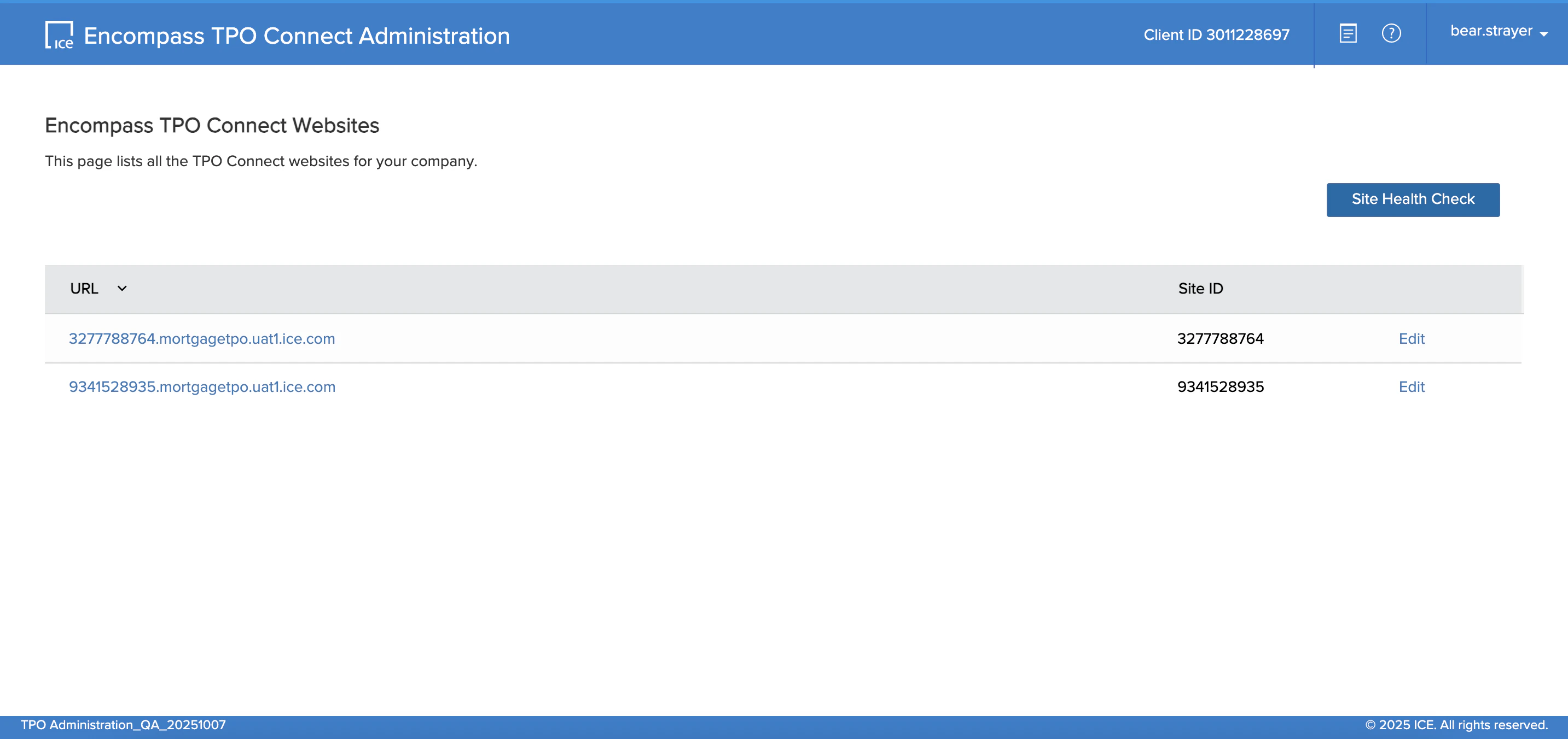 TPO Connect Admin — Services Management