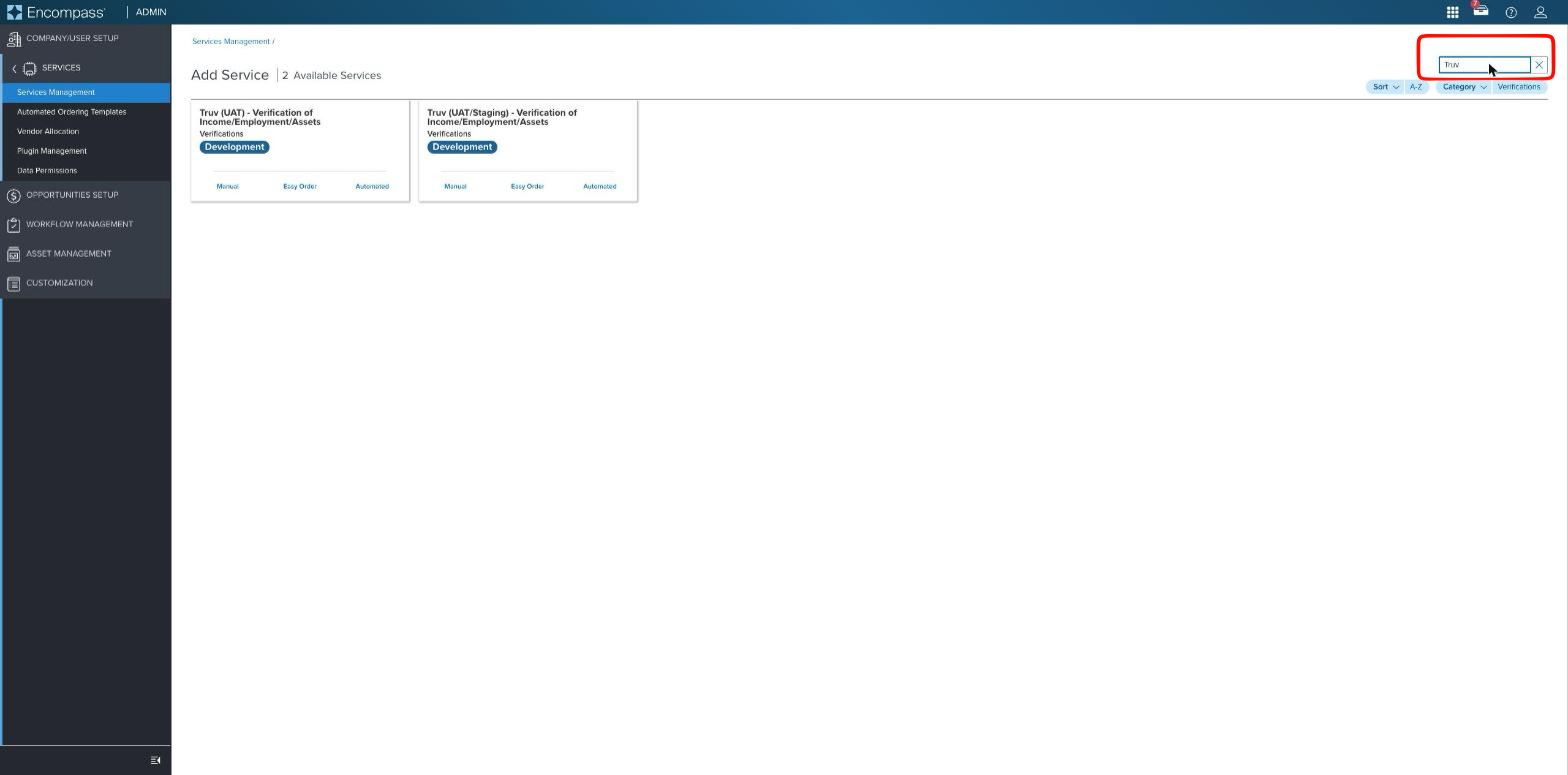Truv search results