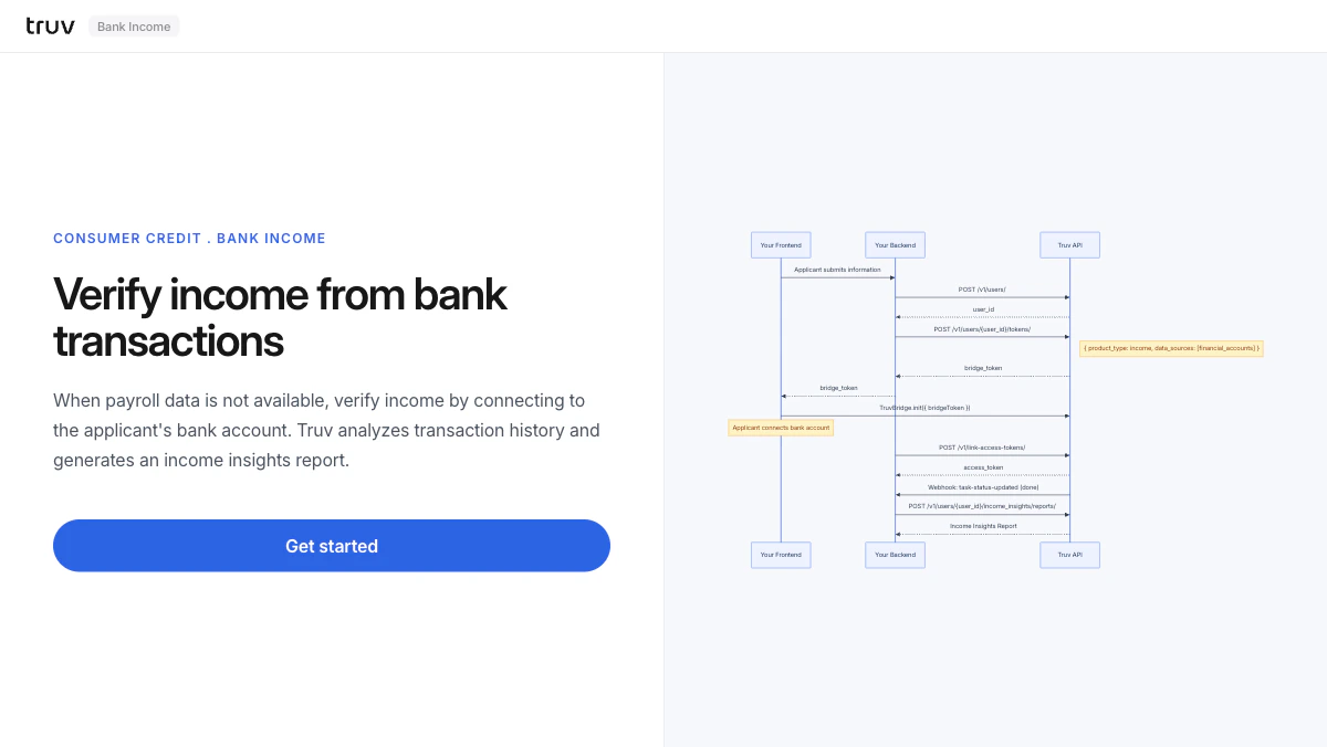 Bank Income demo