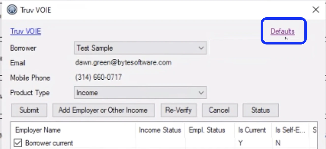 Auto-Run Defaults configuration