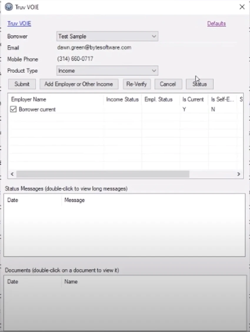 Input applicant information