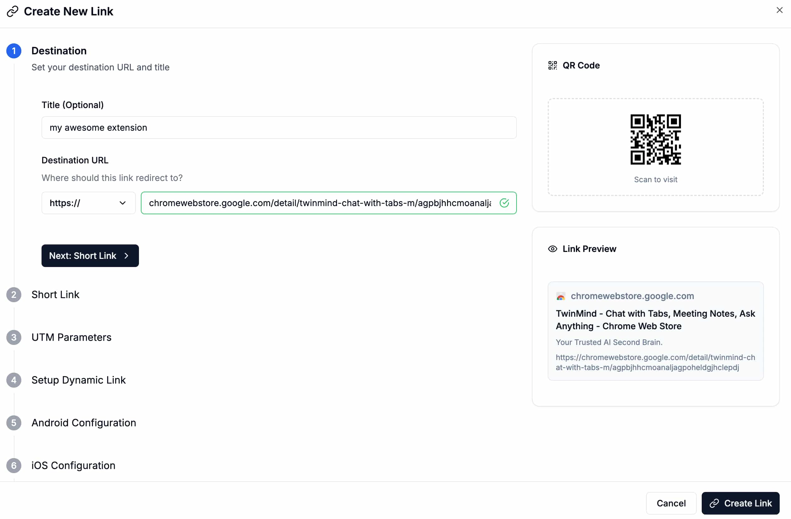 Create Tracking Links