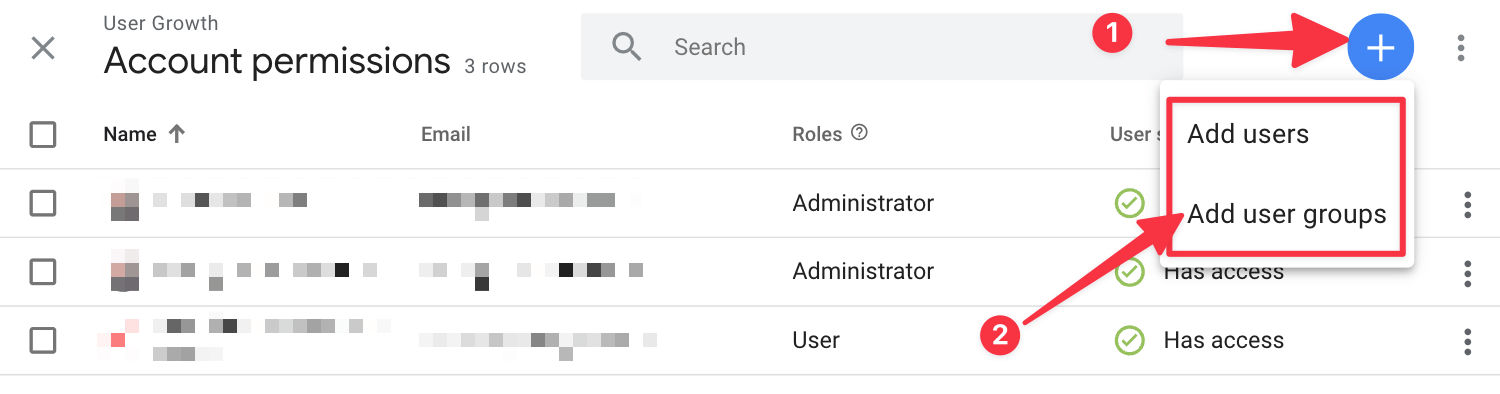 Add a user to Google Tag Manager on the account level