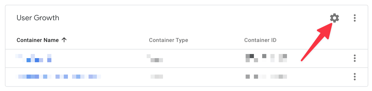 Finding the Admin tab in Google Tag Manager