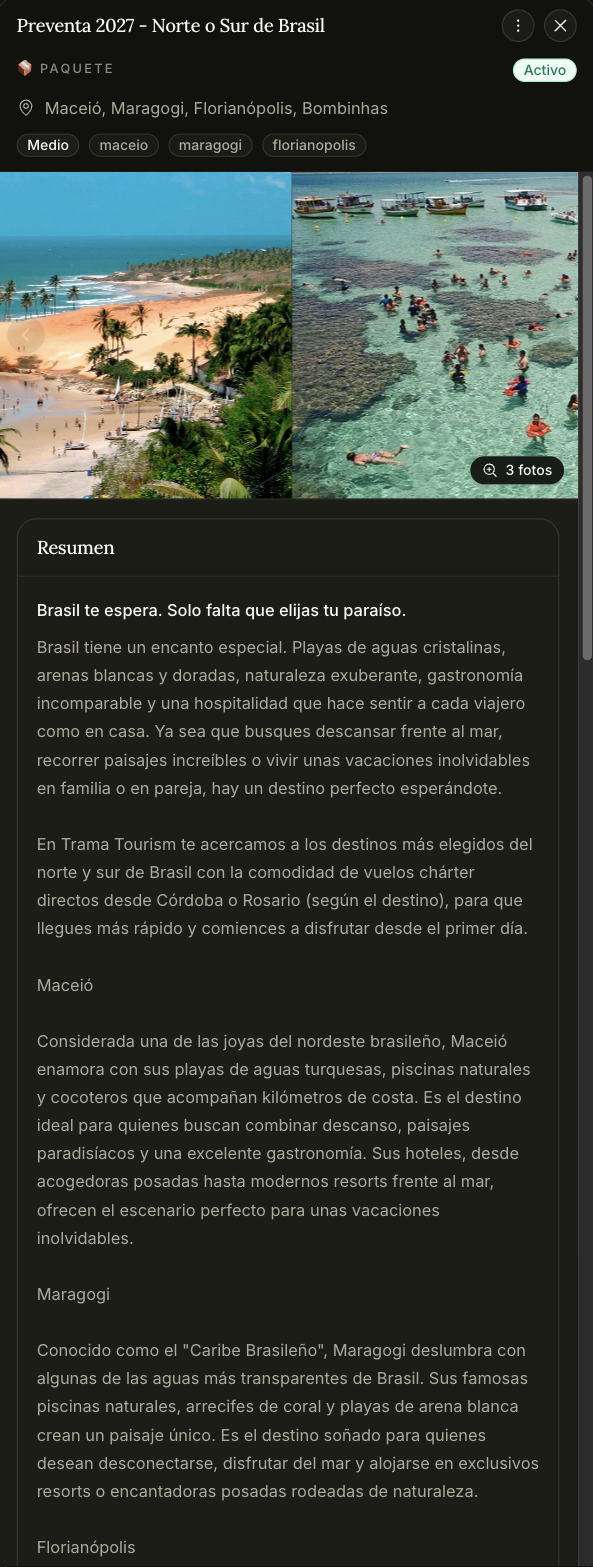 Detalle de un ítem del catálogo