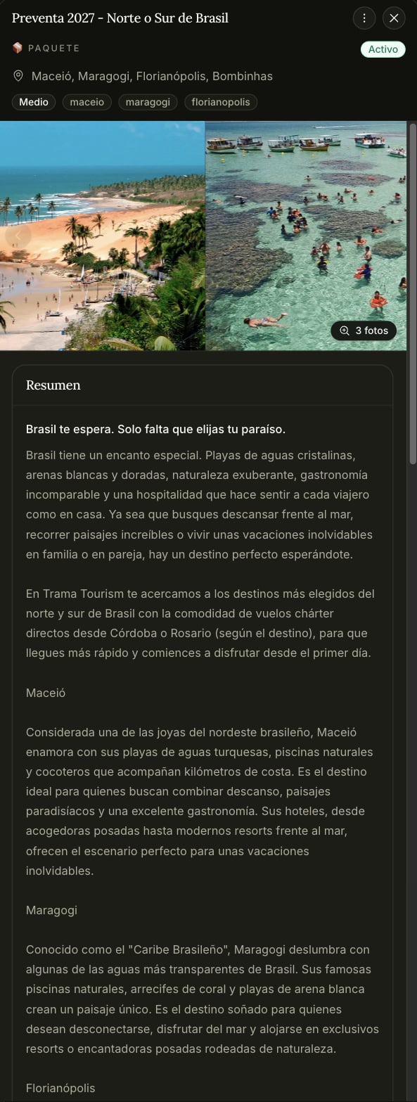 Detalle de un ítem del catálogo