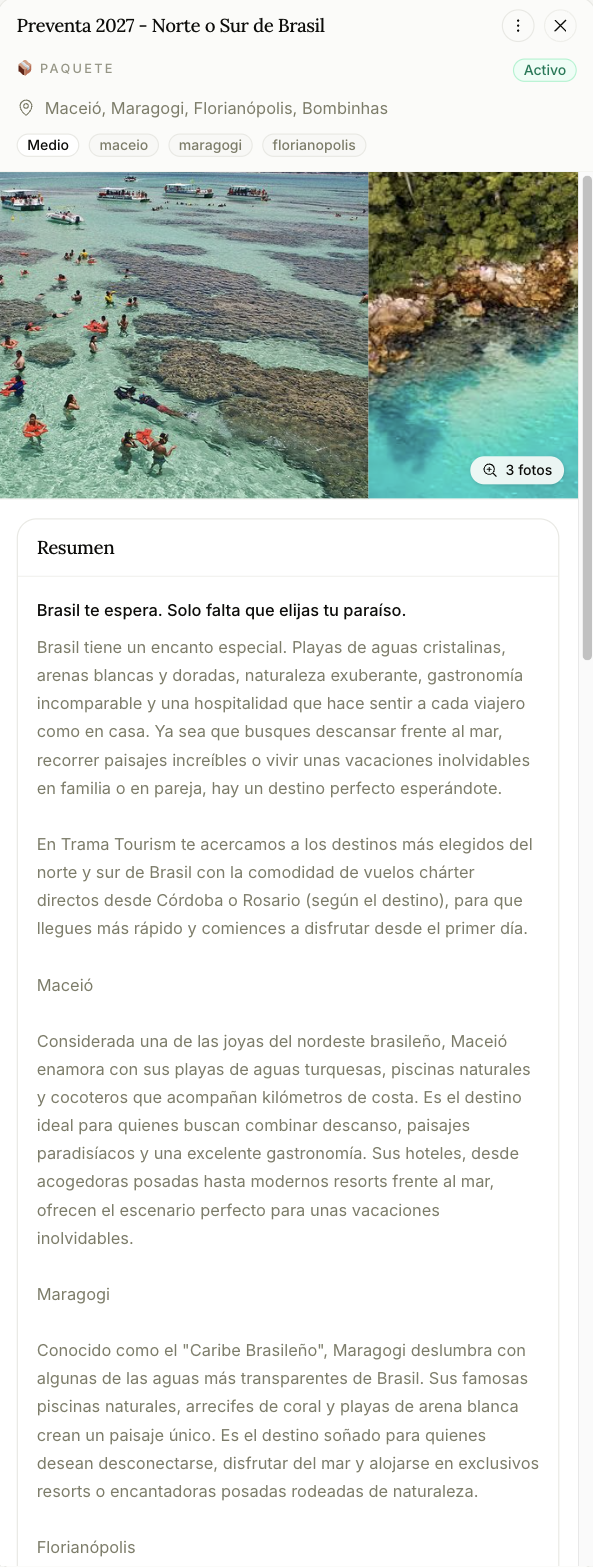 Detalle de un ítem del catálogo