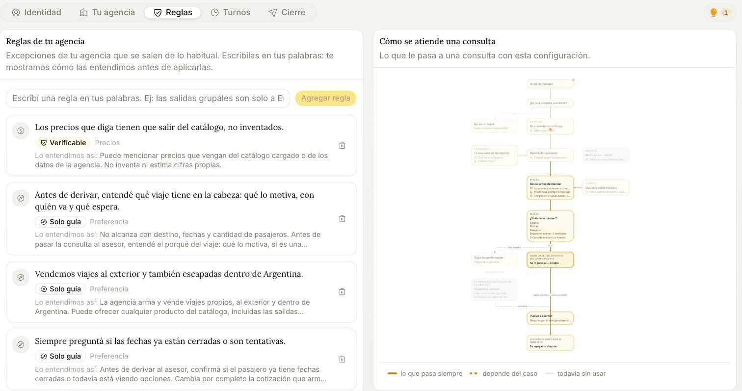 Aba Regras, com regras classificadas como verificáveis ou apenas orientação