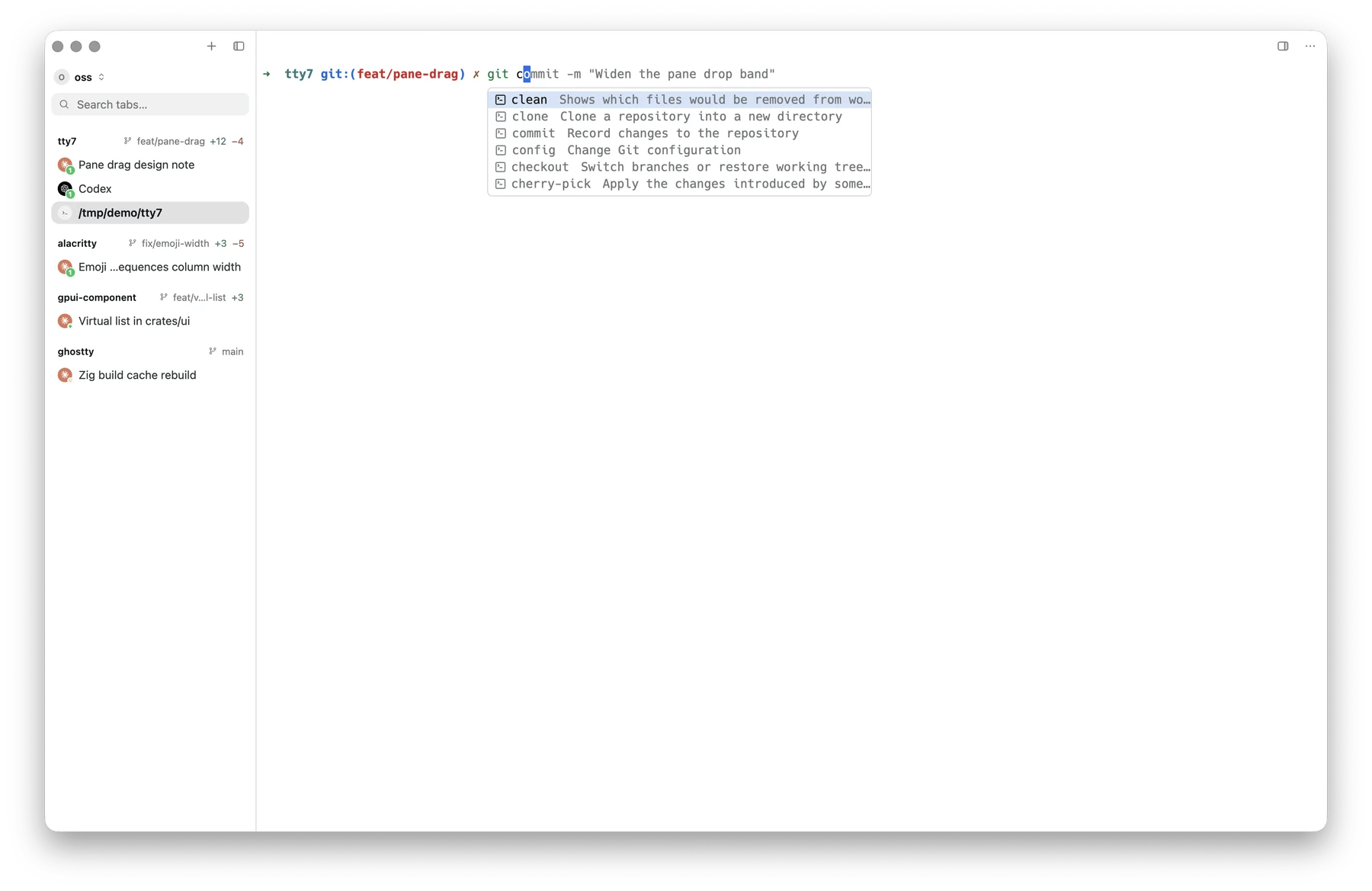 Explained tab completion
