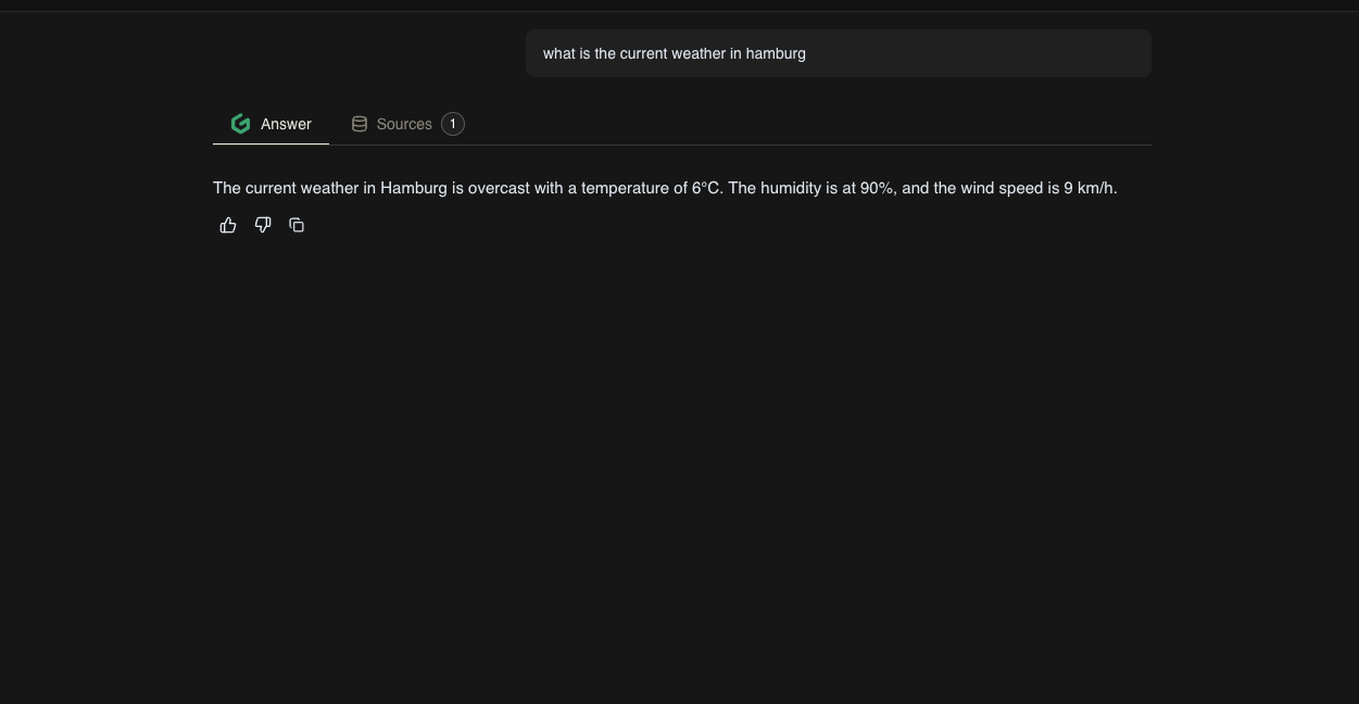 Testing tools in chat