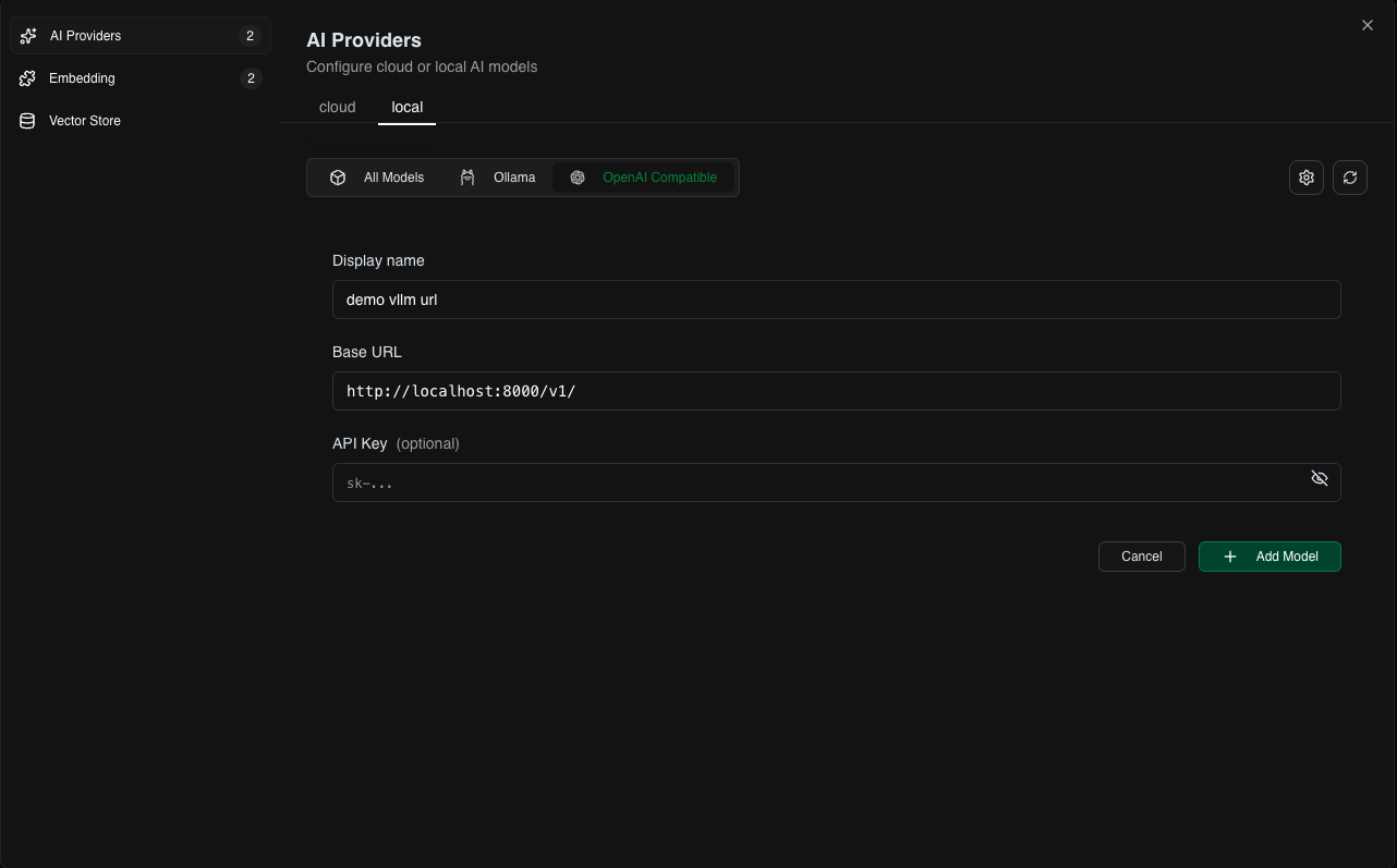 OpenAI-compatible setup
