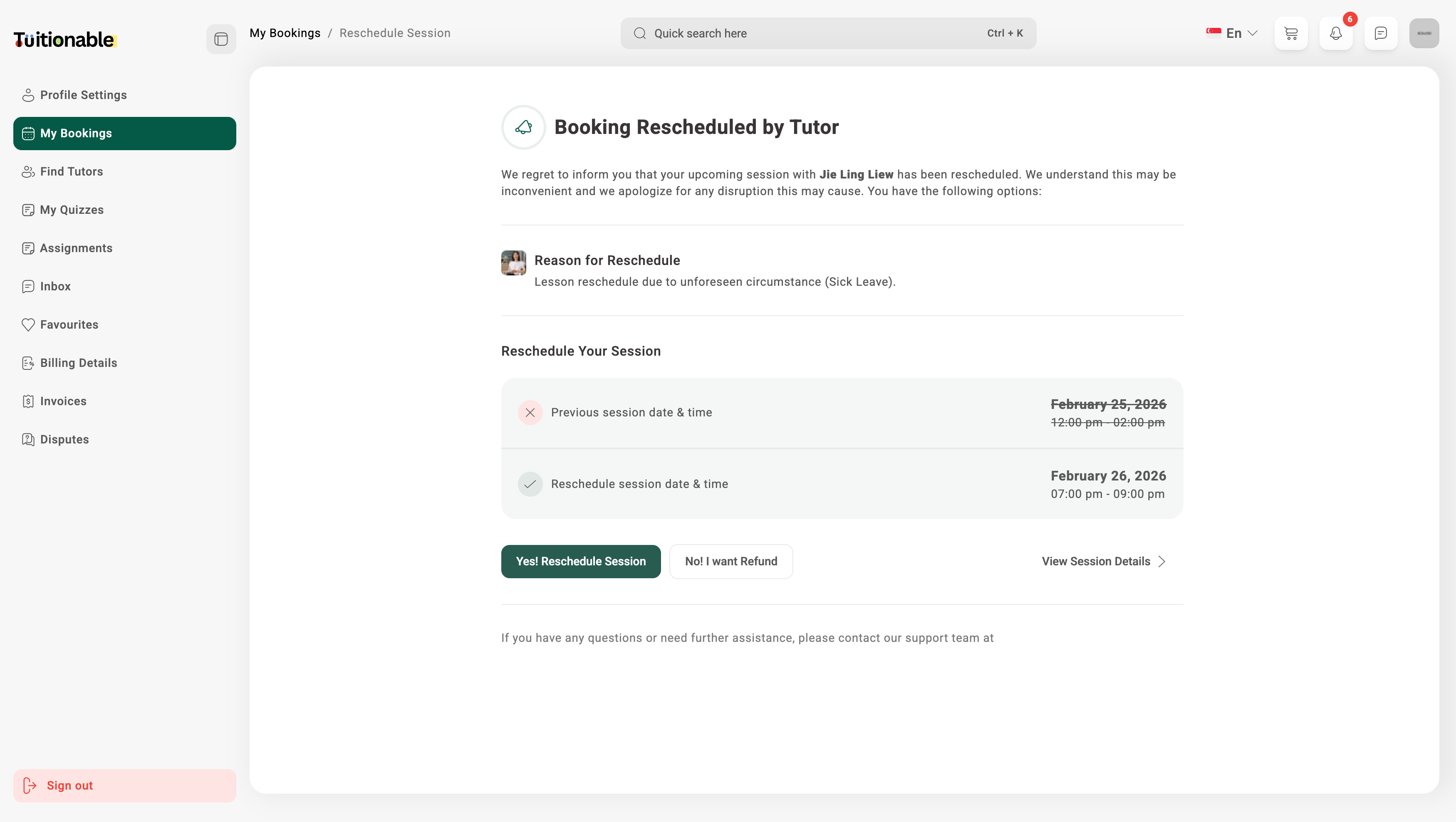 Www Sg Tuitionable Com Student Reschedule Session 30 1