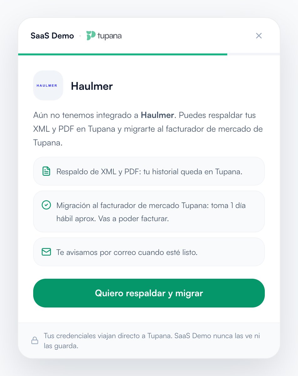 Widget: respaldar y migrar
