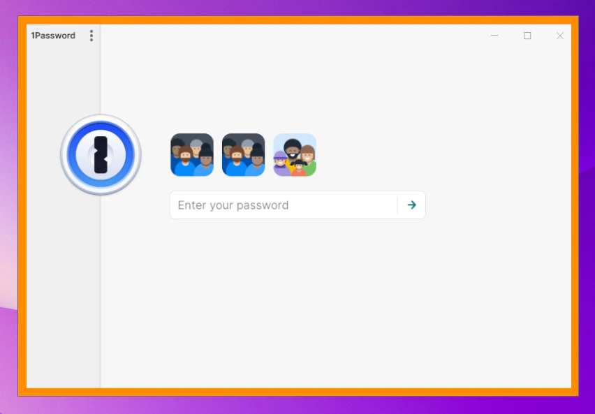 Your own view of a shared screen containing a veiled app on Windows