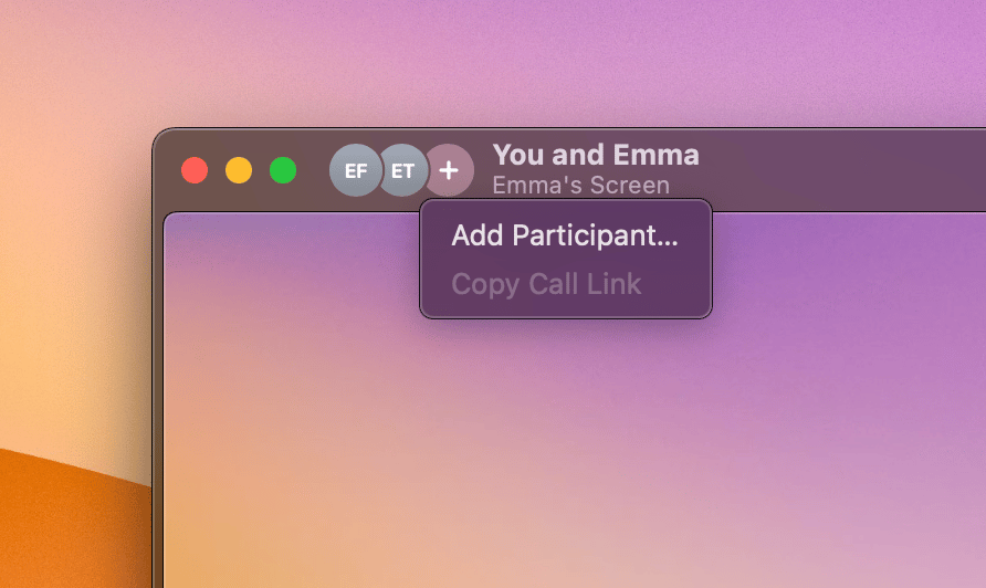 Participant display with the Add people button highlighted