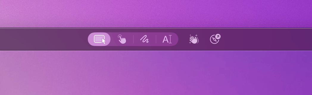 Remote Control tool selected in the shared screen toolbar