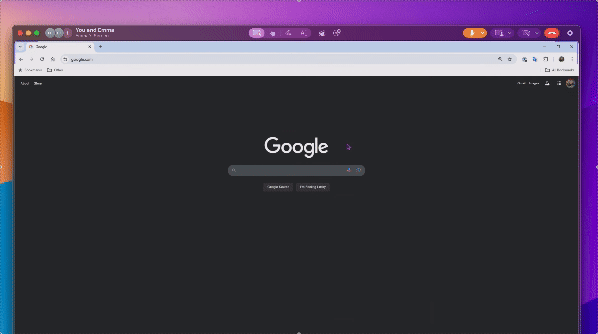 Send Link tool sending a URL to the host computer