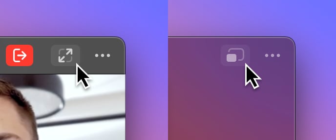 Toggle button for switching between coding mode and conversation mode